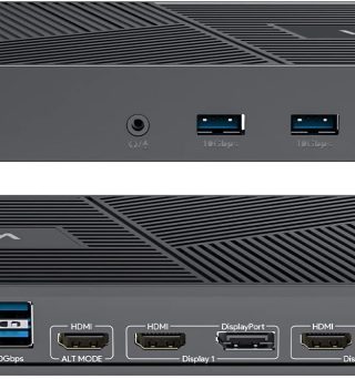 WAVLINK DisplayLink Docking Station Triple Monitor 4K@60Hz for 3 Monitors, 100W Charging for Thunderbolt 4/3, USB C M1 M2 M3 M4 Mac/Windows/Chrome - 3 HDMI, 2 DP, 6 USB Ports, 160W Power, LAN, Audio